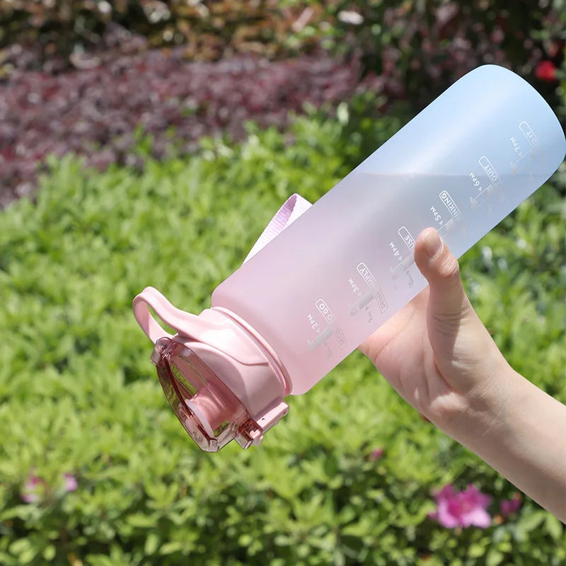1000ml Gradient Sports Water Bottle – Time Marker