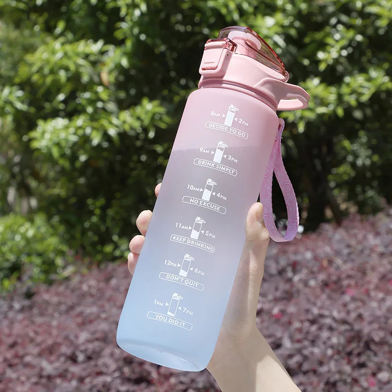 1000ml Gradient Sports Water Bottle – Time Marker