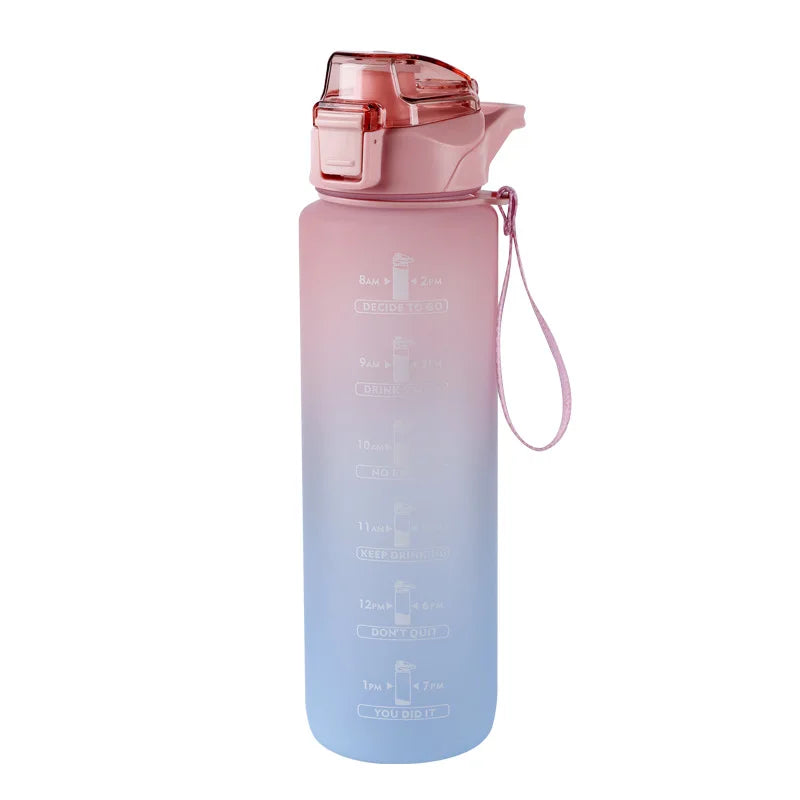 1000ml Gradient Sports Water Bottle – Time Marker