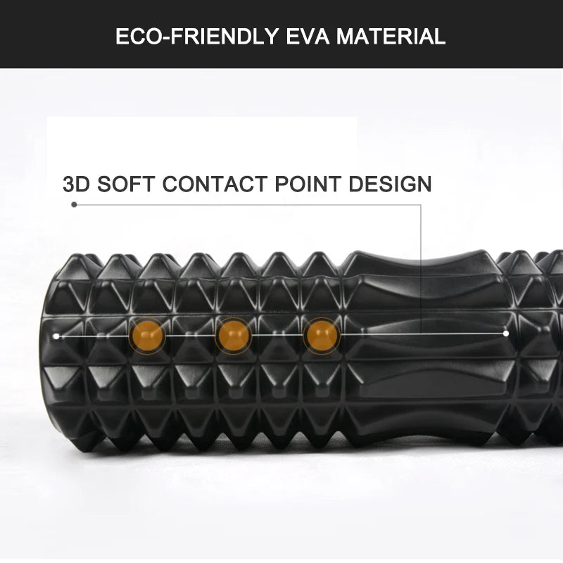 Crescent Foam Axis 45×13 cm – for yoga, fitness, and muscle relaxation.