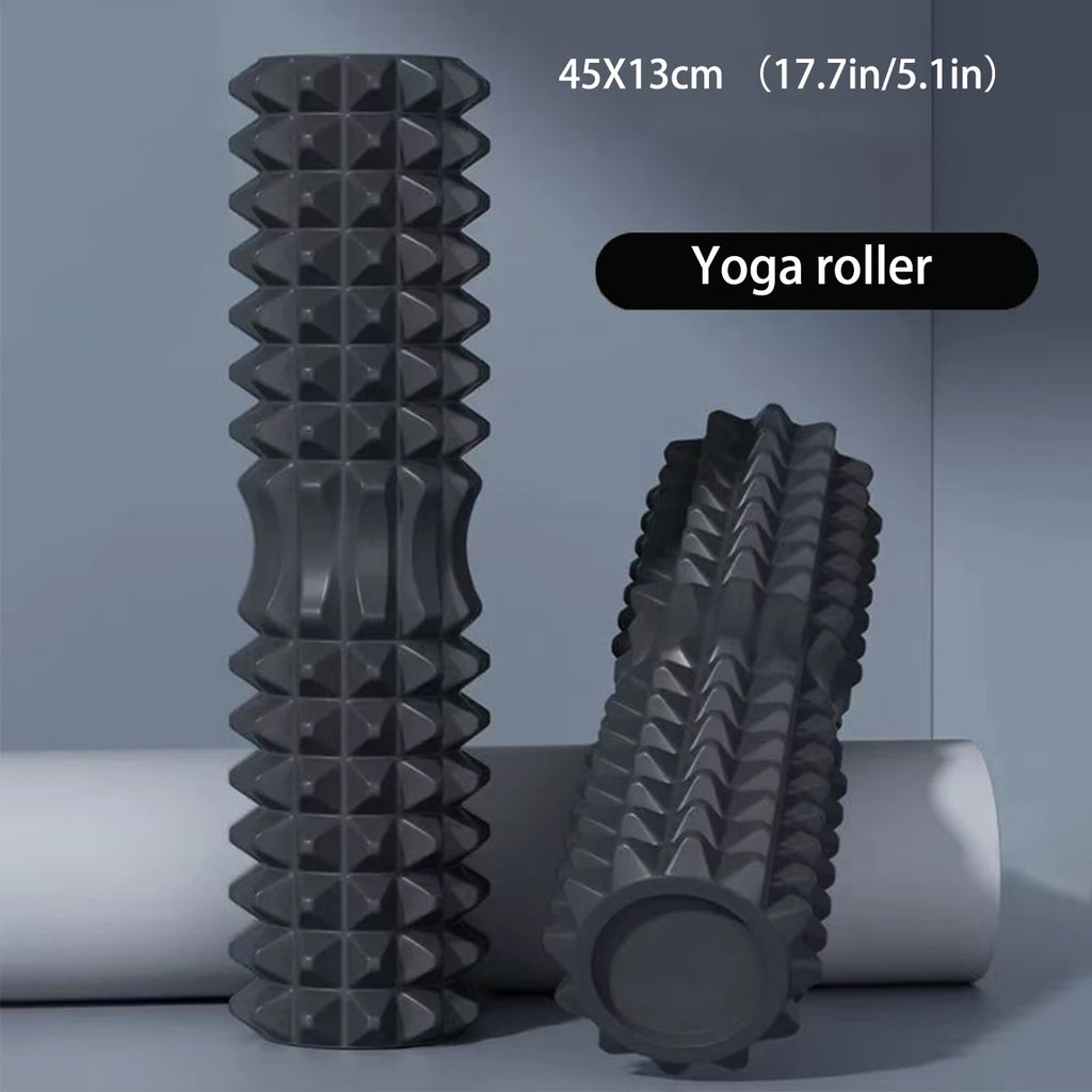 Crescent Foam Axis 45×13 cm – for yoga, fitness, and muscle relaxation.