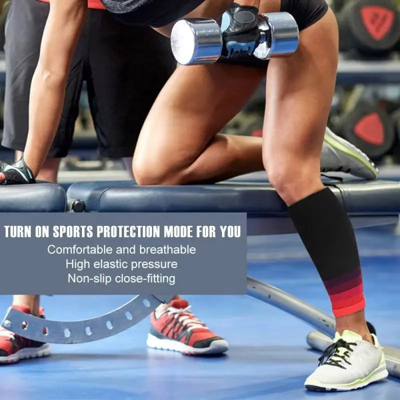 Compression Calf Sleeves – 20–30mmHg Support for Running & Recovery
