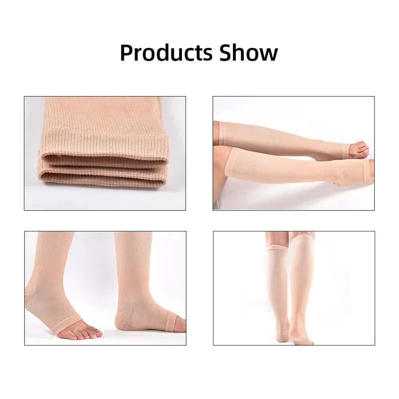 Compression Calf Sleeves – 20–30mmHg Support for Running & Recovery