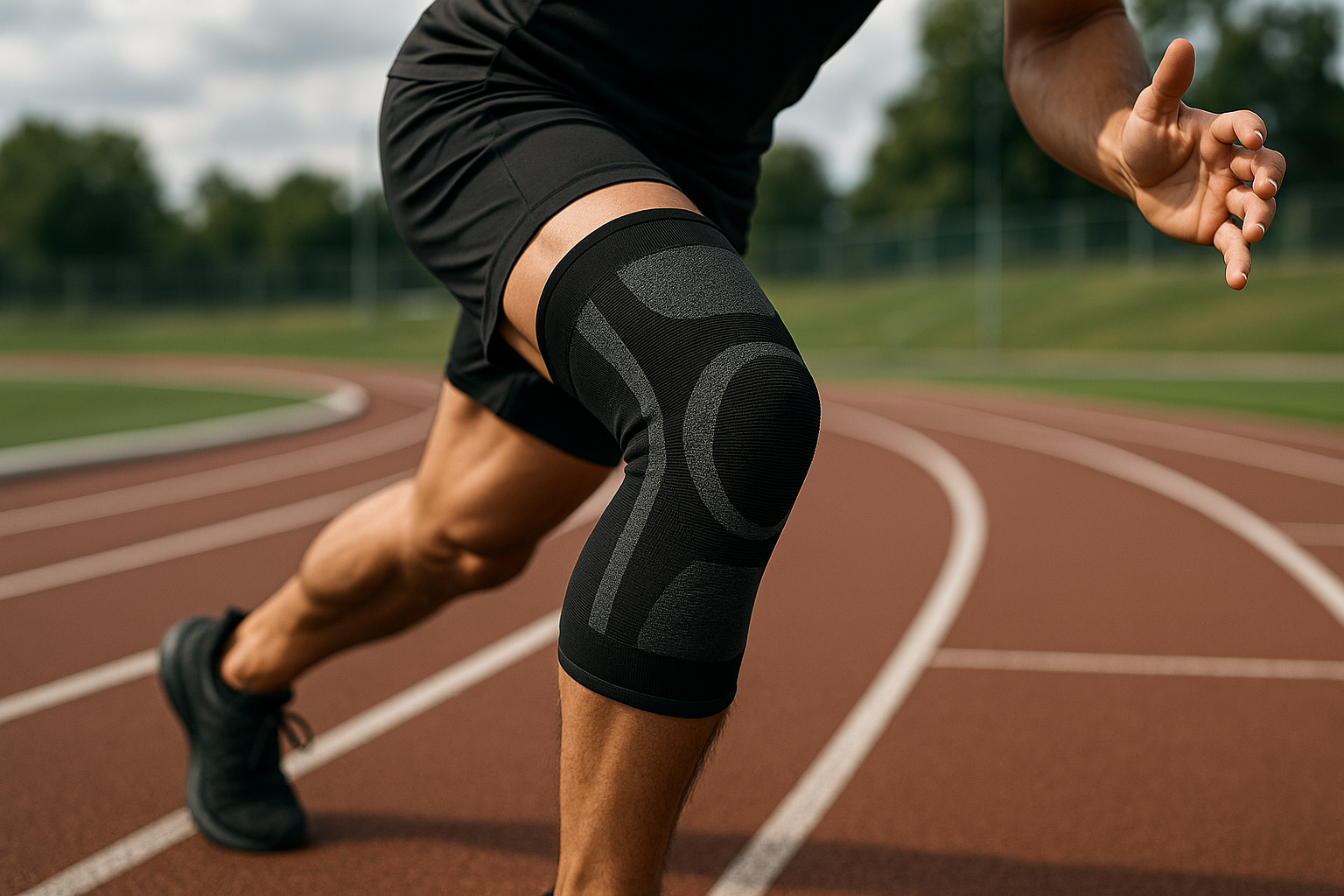 Knee Brace Compression Sleeve – Pain & Support